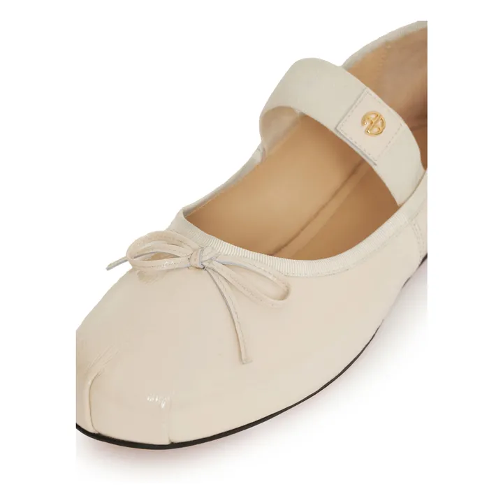 Bailarinas Jolie Craquelé Piel | Marfil- Imagen del producto n°4
