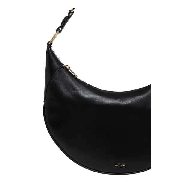 Hobo-Tasche Kate Leder | Schwarz