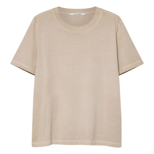 Jersey T-shirt | Beige