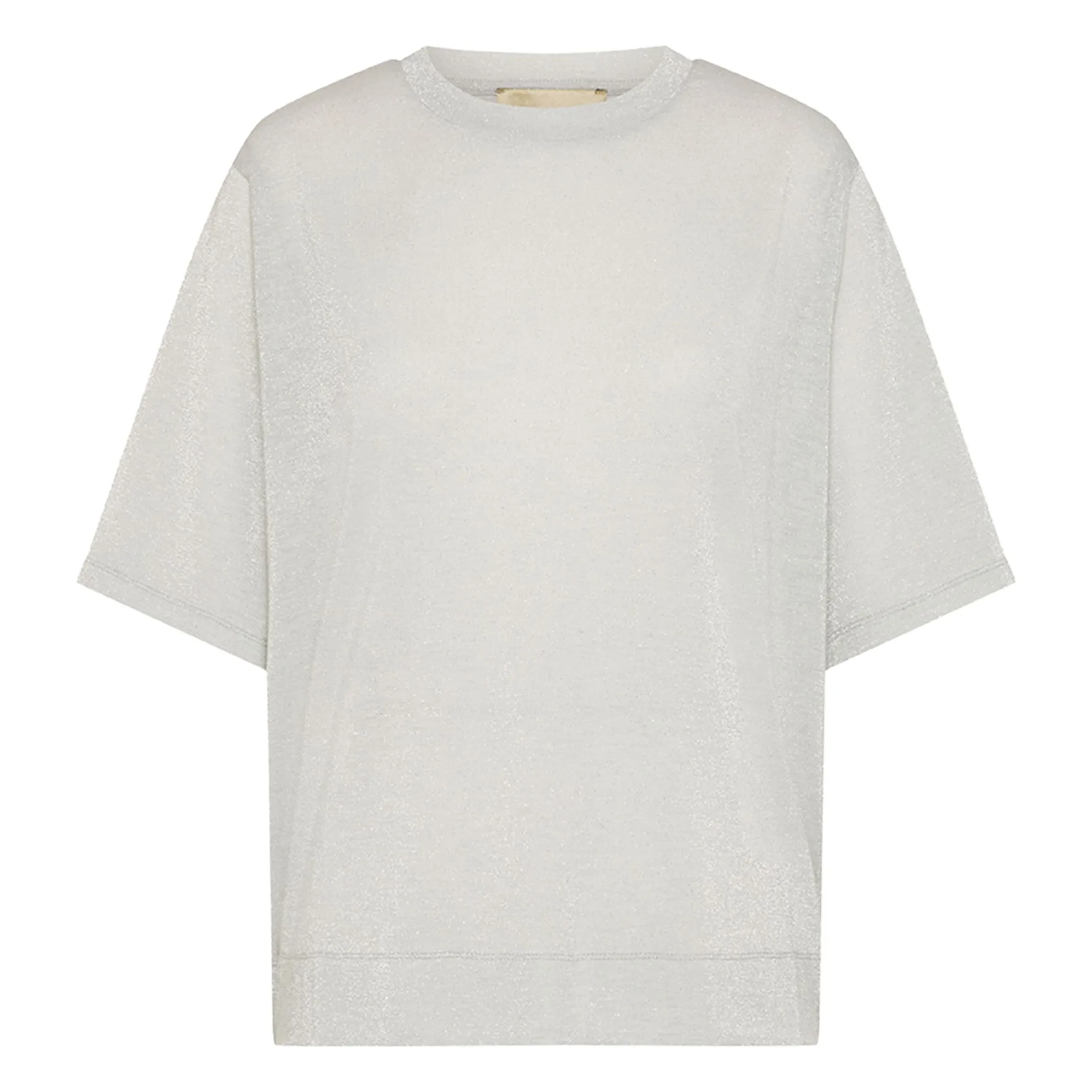Momoni Light Grey Iora Metallic T-Shirt
