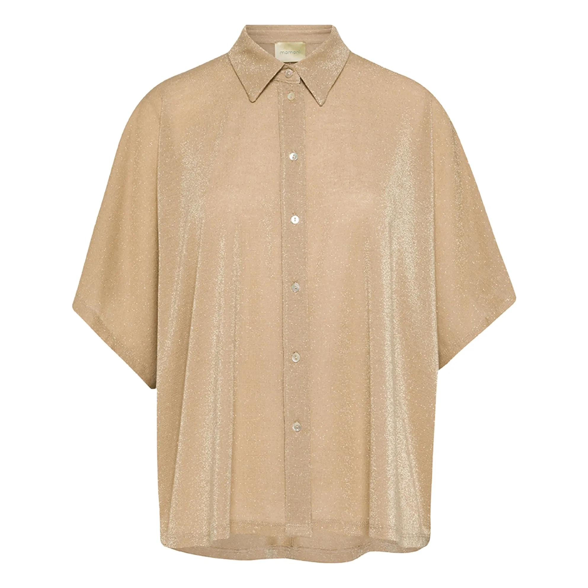 Momoni Gold Brooklyn Metallic Shirt