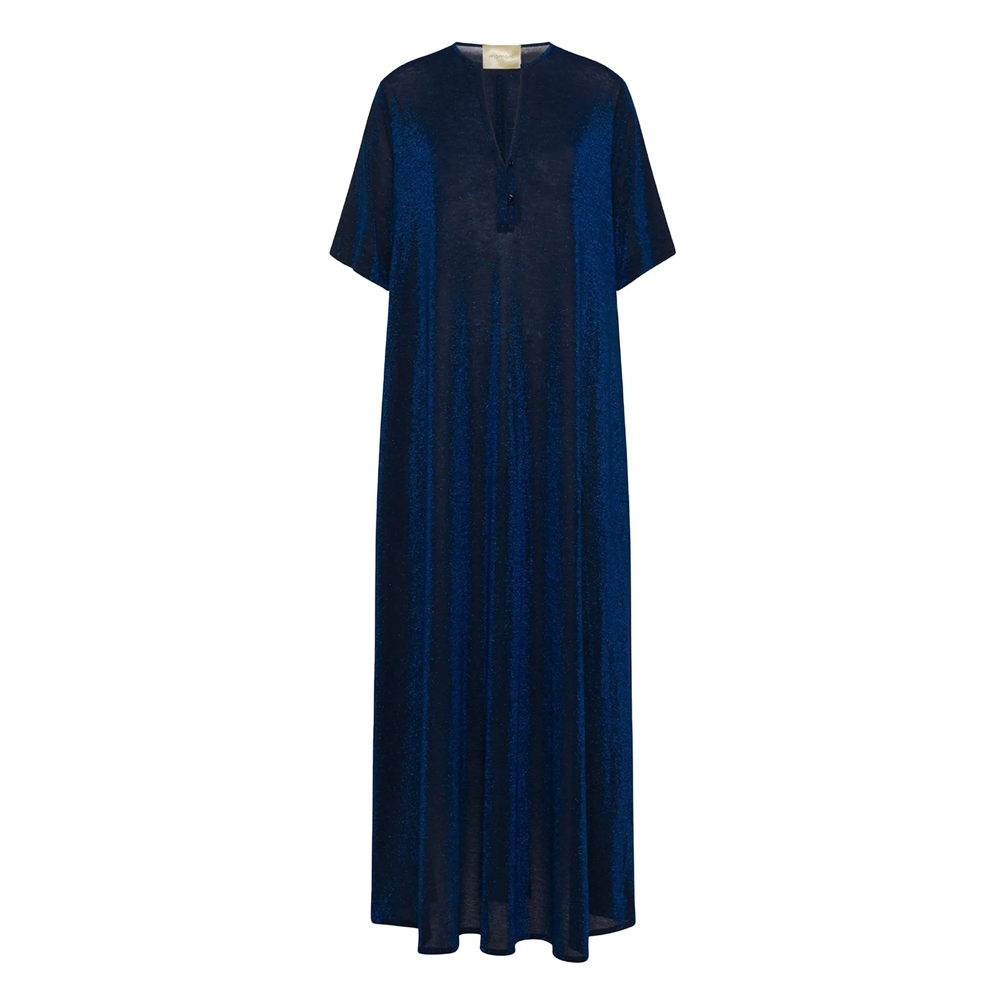 Momoni Navy Blue Pénélope Métallisée Dress