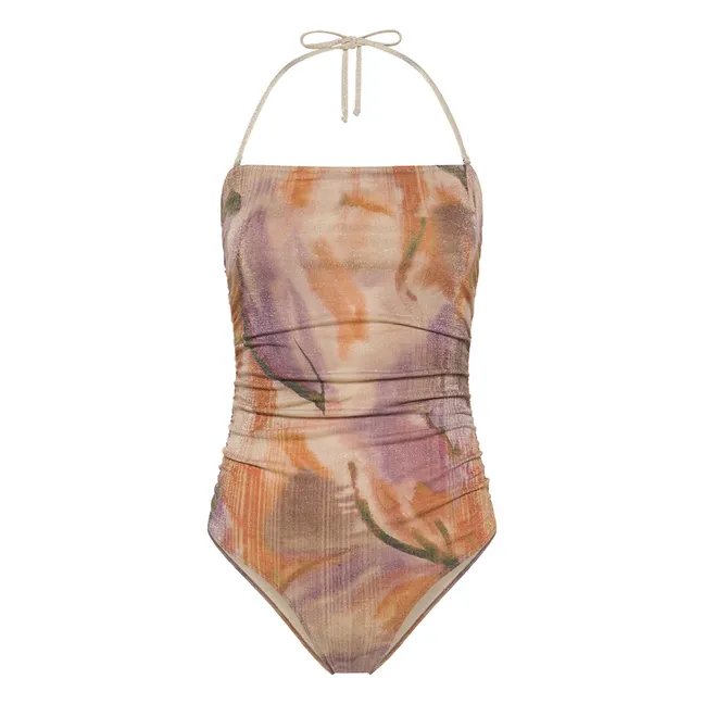 Traje de baño de una pieza con estampado metálico Tequila | Violeta