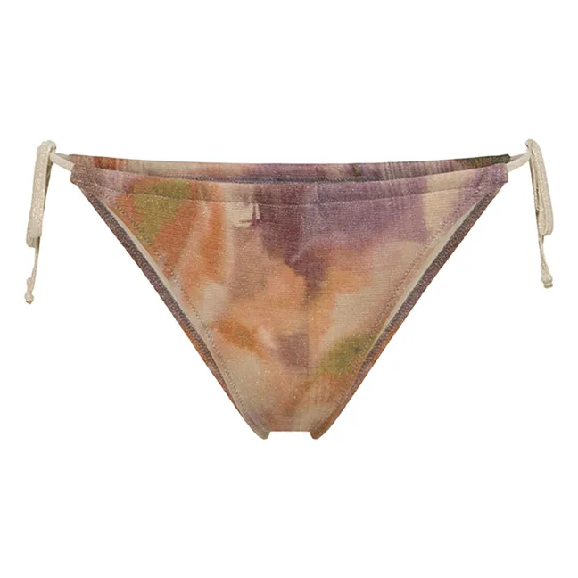 Malene Trikot-Strümpfe mit Metallic-Print | Violett