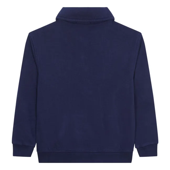 Pullover mit Kragen Camionneur | Navy
