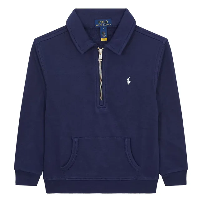 Jersey con cuello de camión | Azul Marino