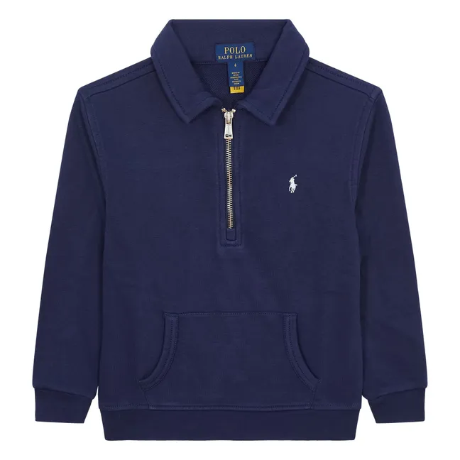 Pullover mit Kragen Camionneur | Navy