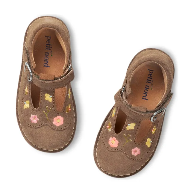 Peter Pan Flower Embroidered Babies - Uniqua Collection | Brown