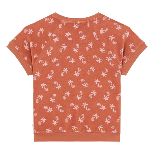 Sweat Manches Courtes Jaco Eponge | Terracotta