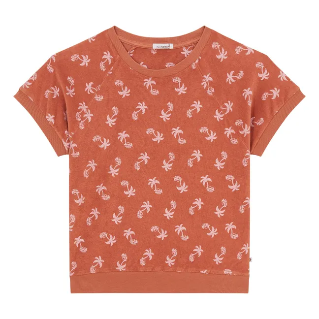 Sweat Manches Courtes Jaco Eponge | Terracotta