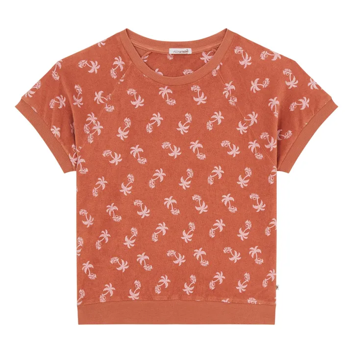 Sweat Manches Courtes Jaco Eponge | Terracotta- Image produit n°0