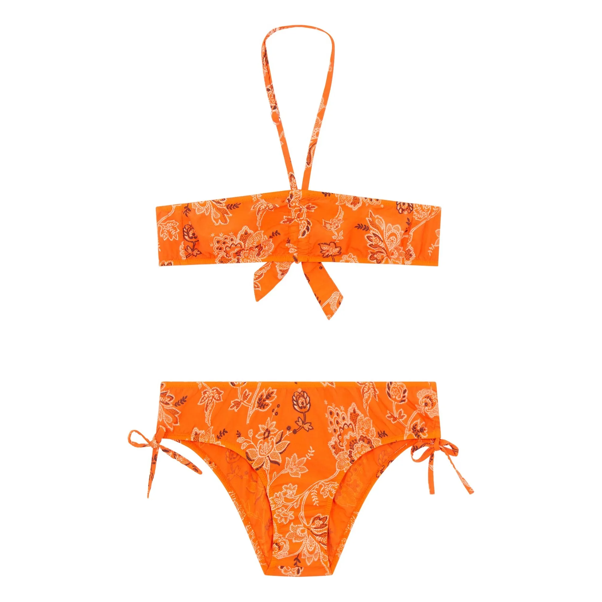 Sunchild Orange Marathi Bandana Swimsuit
