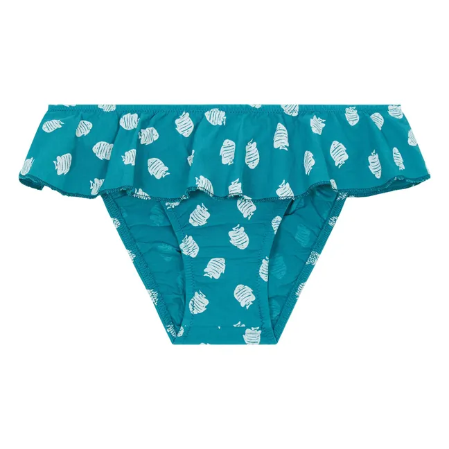 Santos Bath Panties | Peacock blue