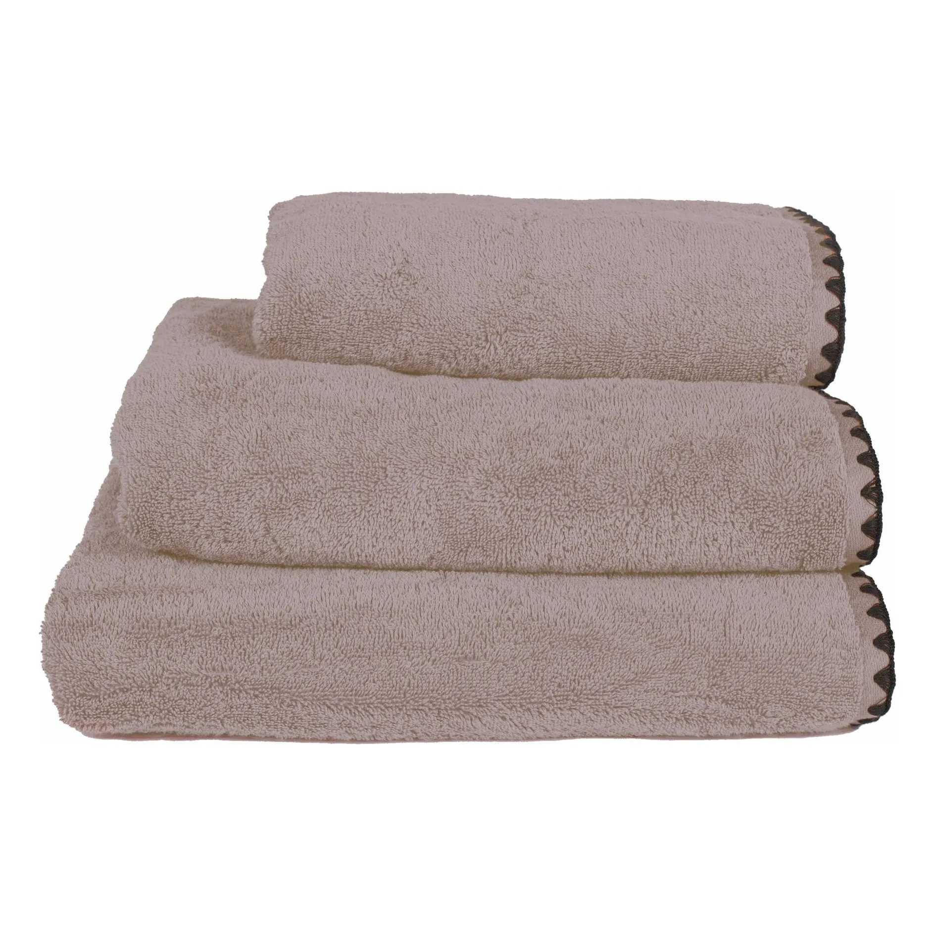 Serviette de bain en coton Issey | Rose poudré- Image produit n°0