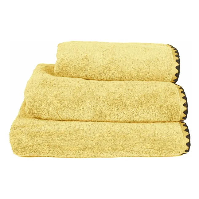 Toalla de baño de algodón Issey | Amarillo Paja