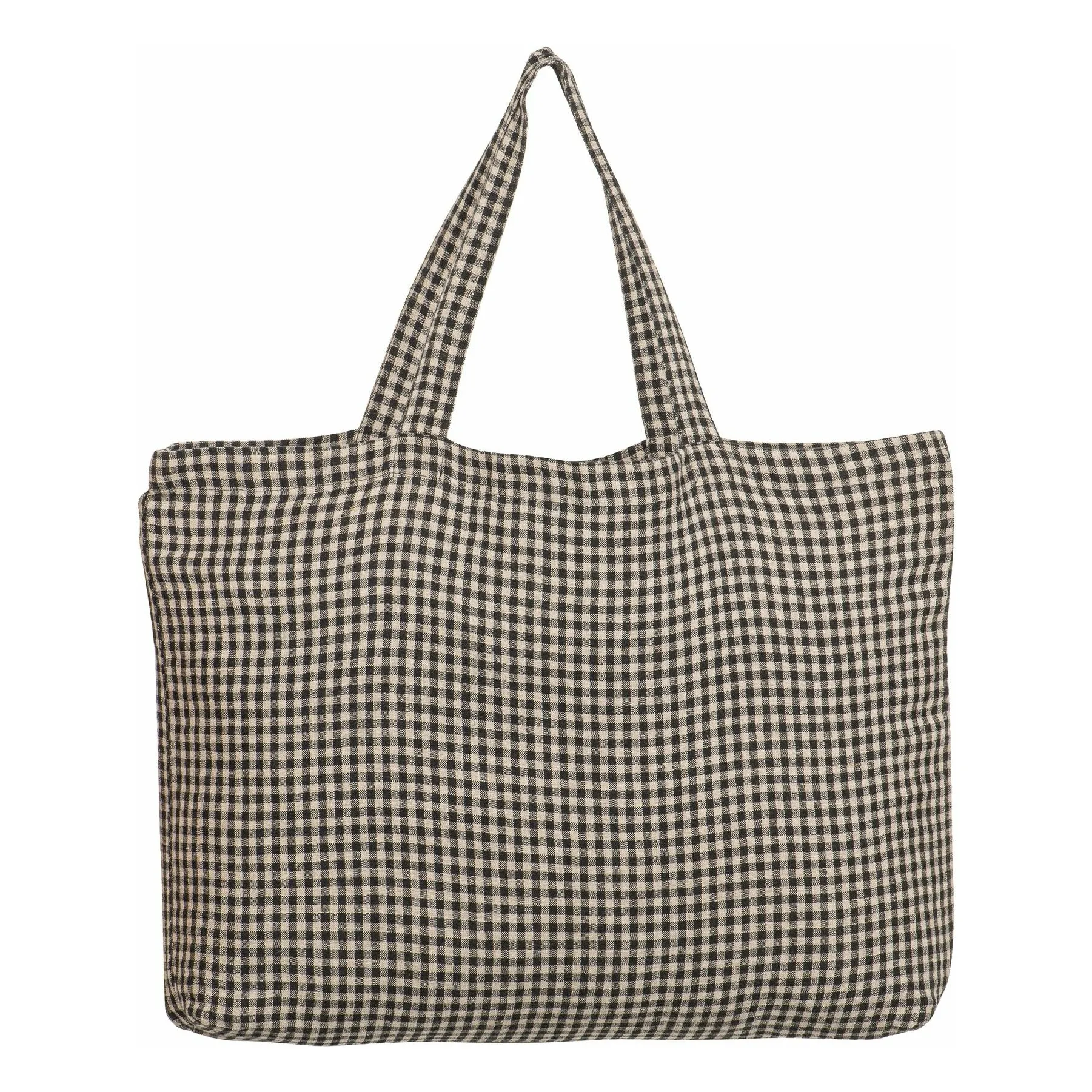 Haomy Carbon Piana Ii Gingham Tote Bag