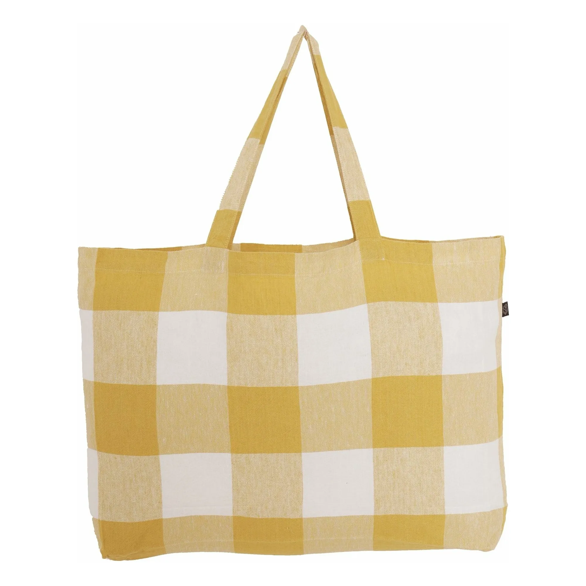 Haomy Straw Yellow Palma Ii Shopping Bag