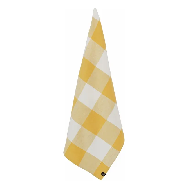 Palma II tea towel | Straw Yellow