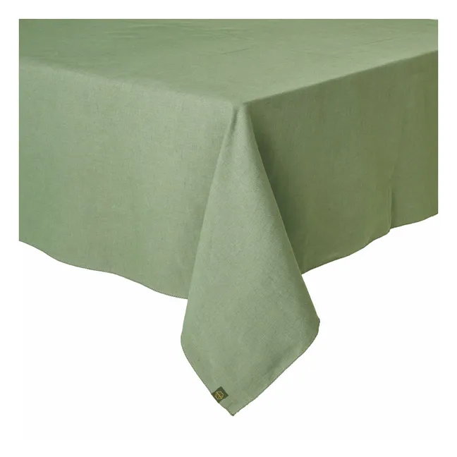 Mesh tablecloth Zilia | Almond green
