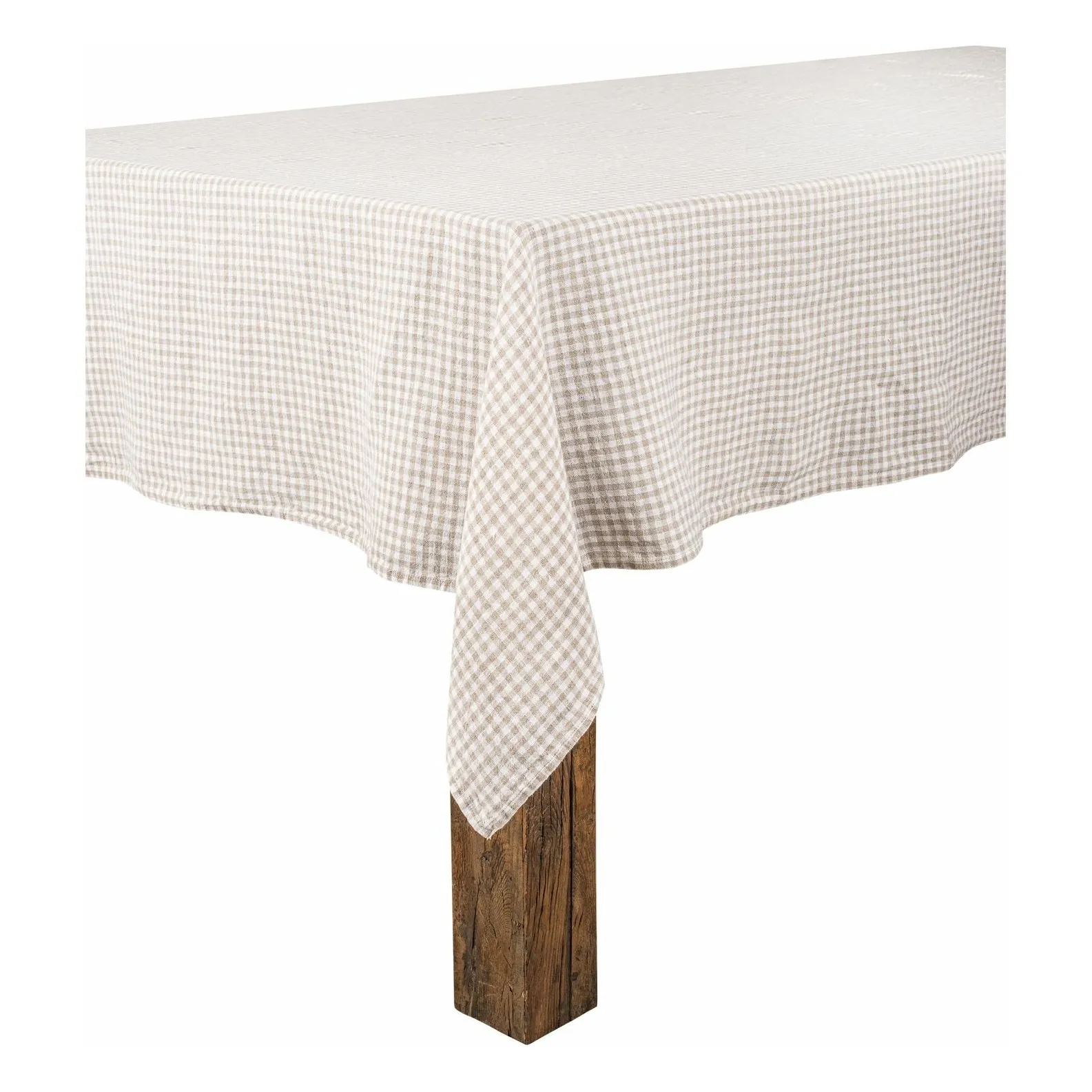 Haomy Linen Piana Ii Gingham Tablecloth