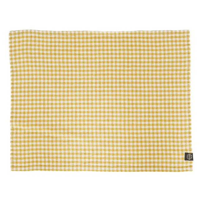 Servilleta de guinga Piana II | Amarillo Paja