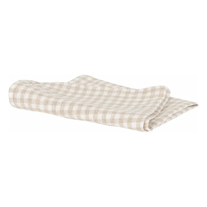 Serviette de table vichy Piana II | Lin- Image produit n°0