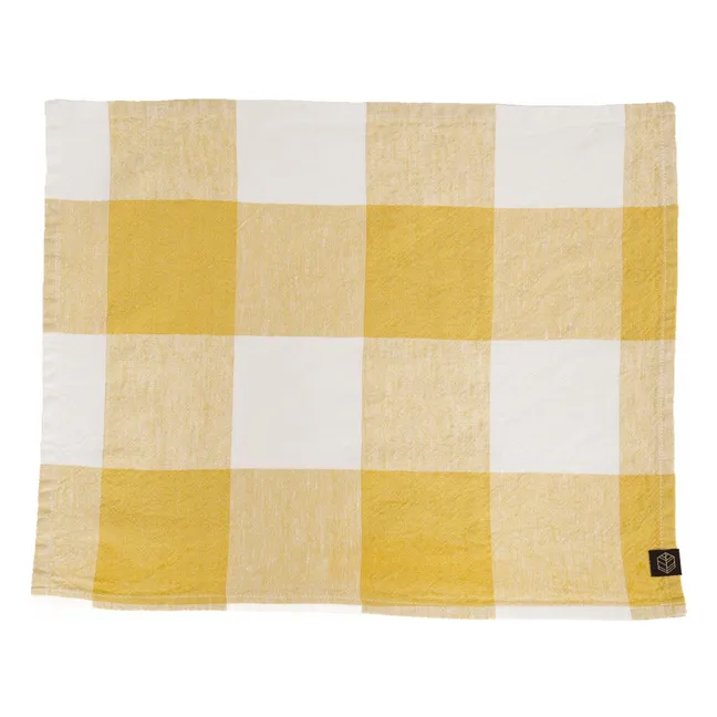 Palma II mestizo napkin | Straw Yellow
