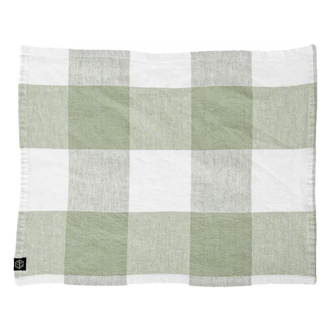 Palma II mestizo napkin | Almond green