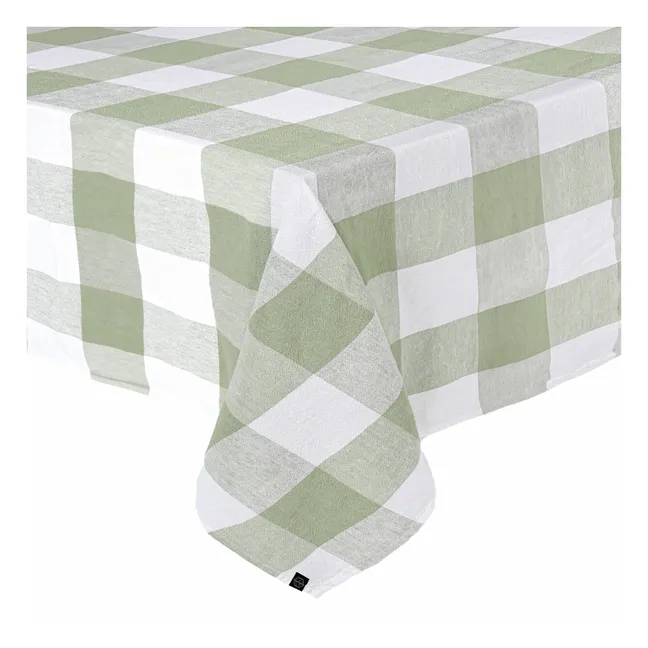 Mantel mestizo Palma II | Verde Almendra