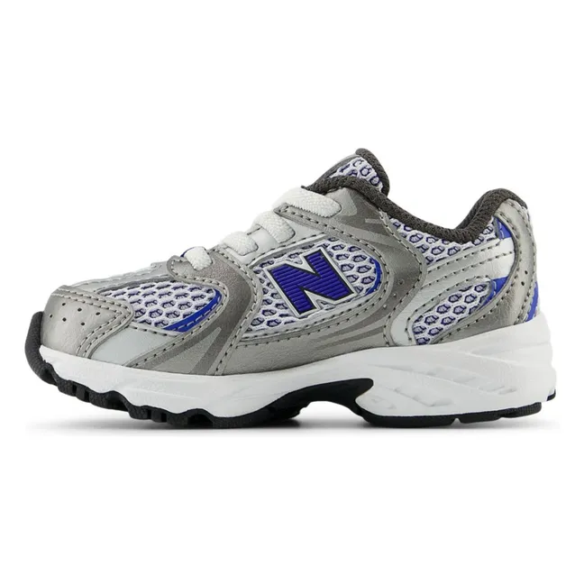 Sneaker mit elastischen Schnürsenkeln 530 | Silber