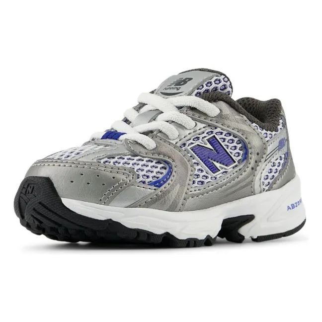 Sneaker mit elastischen Schnürsenkeln 530 | Silber