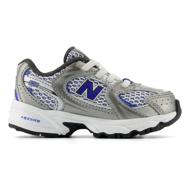 Elasticated Lace Sneakers 530 | Silver