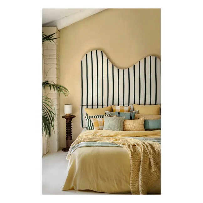 Comforter cover Dili in cotton voile | Straw Yellow