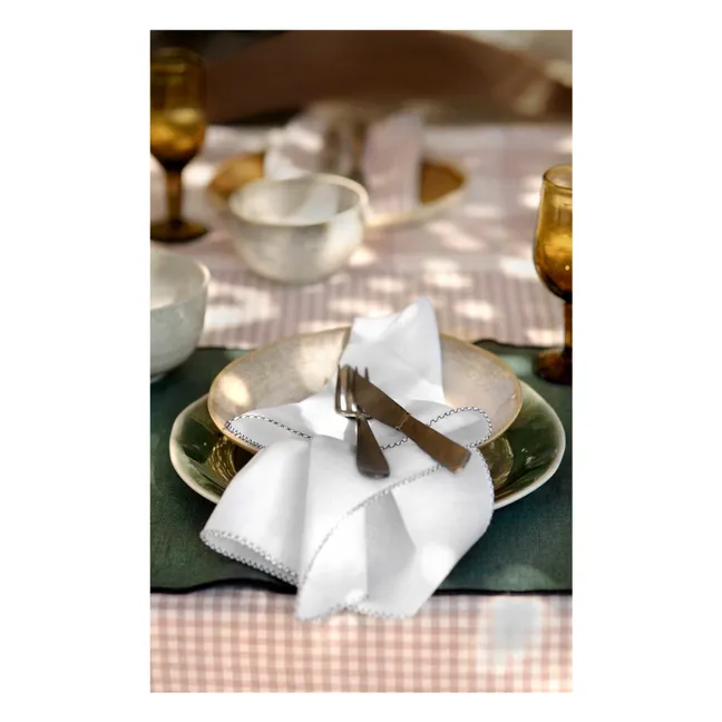 Mesh napkin Zilia | White