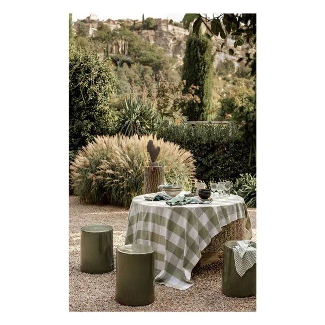 Nappe en métis Palma II | Vert amande