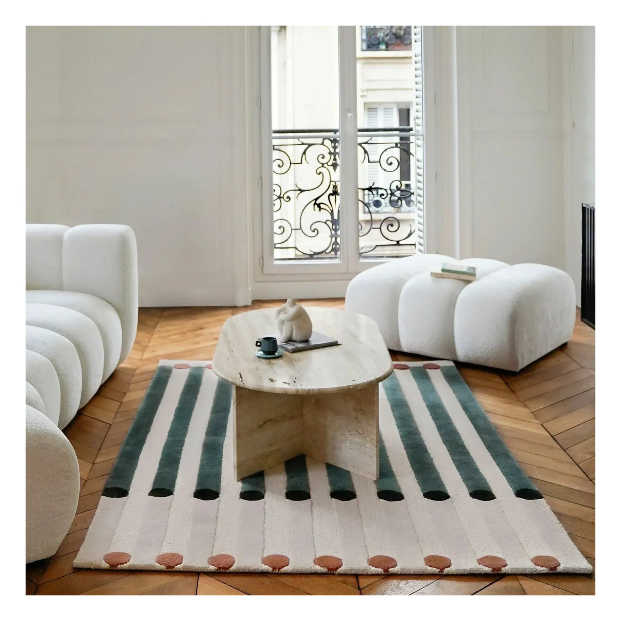 Tapis Dott | Vert- Image produit n°1