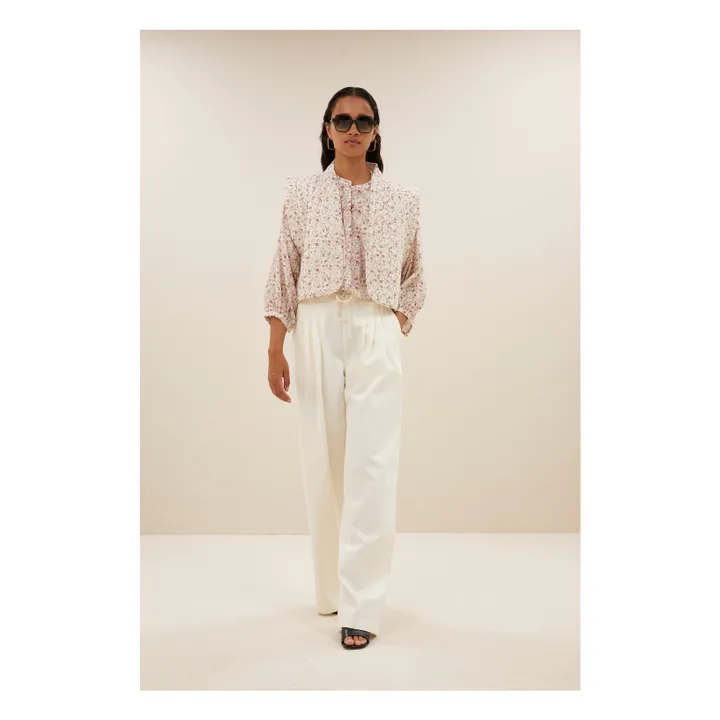 Veste Isla Flower | Ecru- Image produit n°3