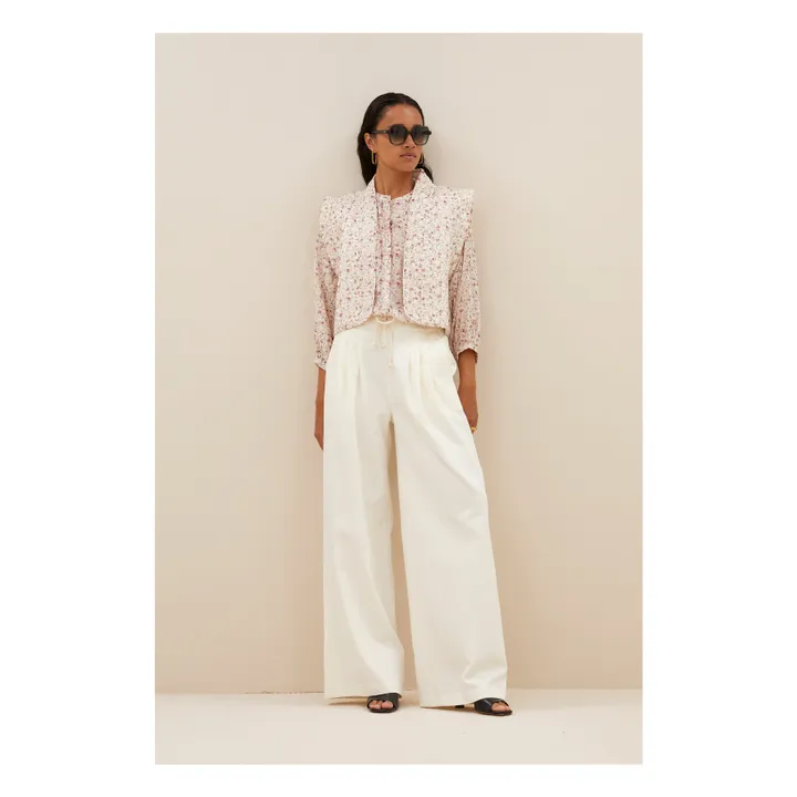 Veste Isla Flower | Ecru- Image produit n°2