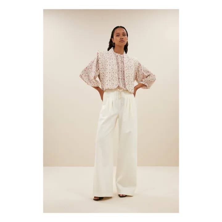 Veste Isla Flower | Ecru- Image produit n°1