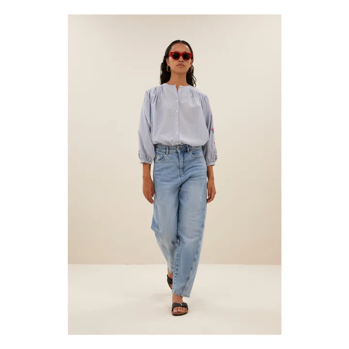 Blouse Becky Rayures | Gris- Image produit n°3