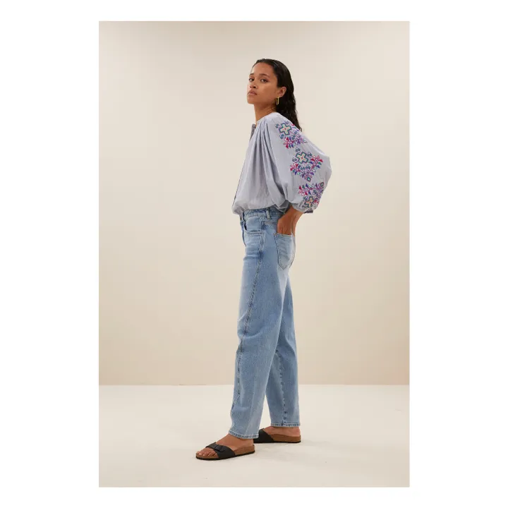 Blouse Becky Rayures | Gris- Image produit n°4