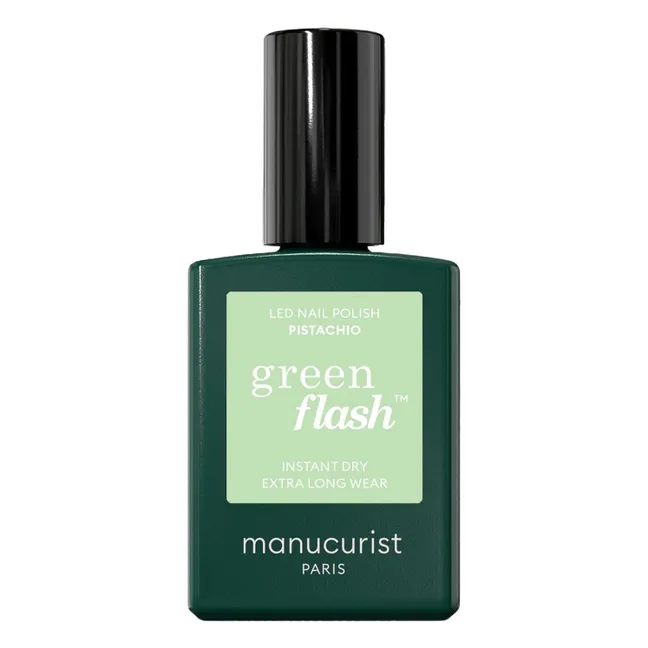Green Flash Semi-Permanent Nail Polish - 15ml | Pistachio