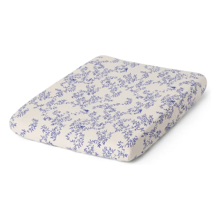 Housse de matelas à langer Jardim | Cobalt- Image produit n°0
