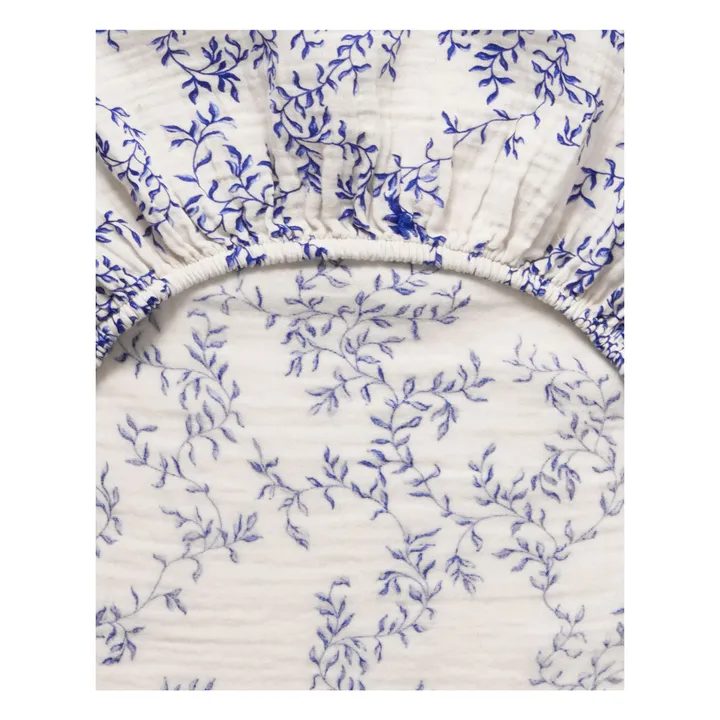 Housse de matelas à langer Jardim | Cobalt- Image produit n°2