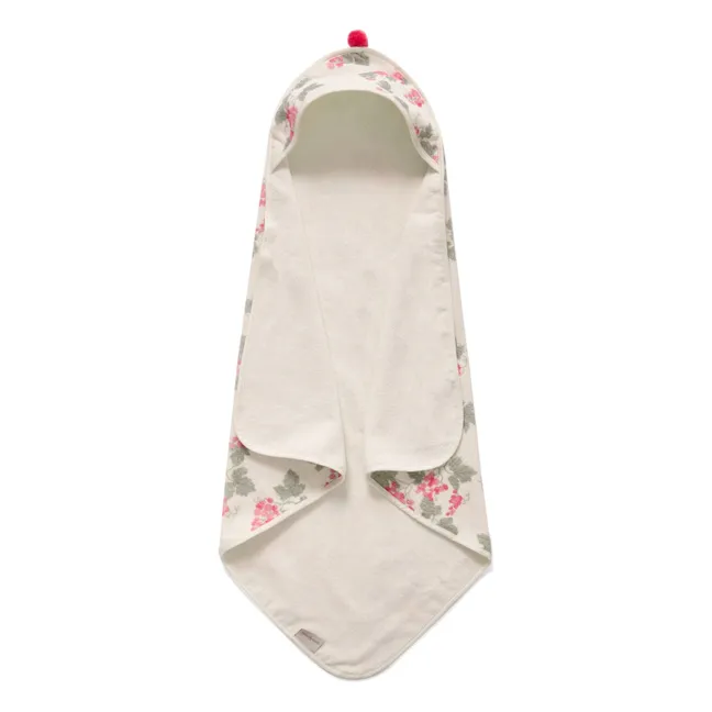 Mantellina da bagno rosa uva