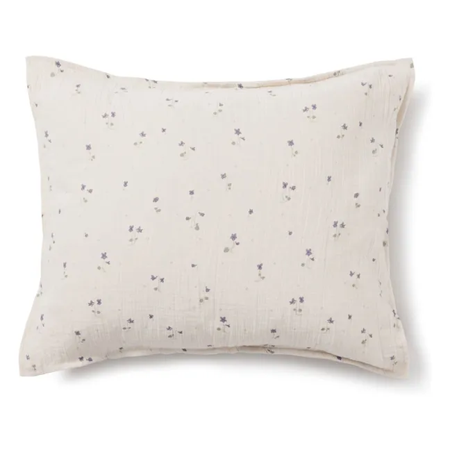 Taie d'oreiller Viola en mousseline de coton