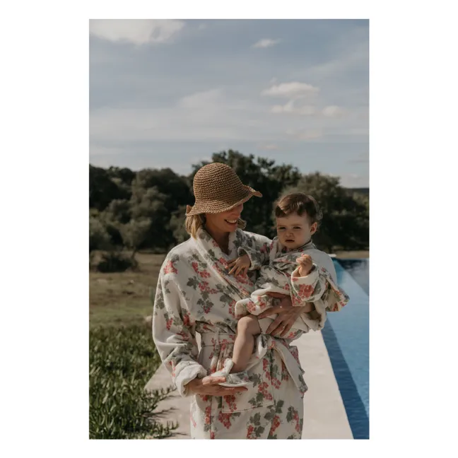 Grapes Pink children's bathrobe