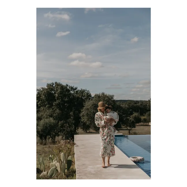 Grapes Pink children's bathrobe