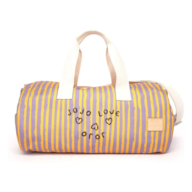 Borsa da weekend a righe | Arancione