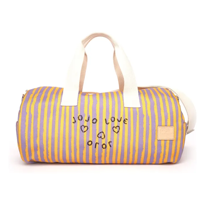 Sac Weekend Rayure | Orange- Image produit n°0